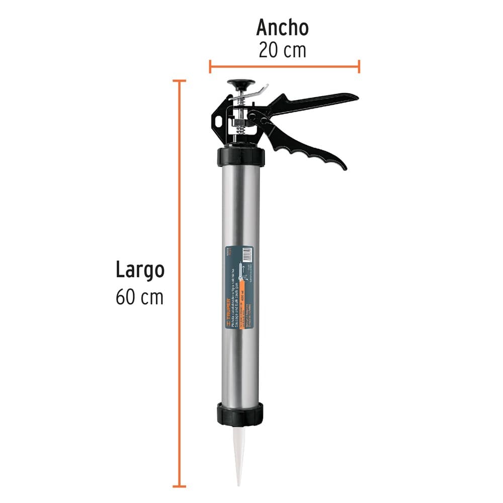PISTOLA CALAFATEADORA PARA SALCHICHA DE 600 ML, 101931 - TRUPER