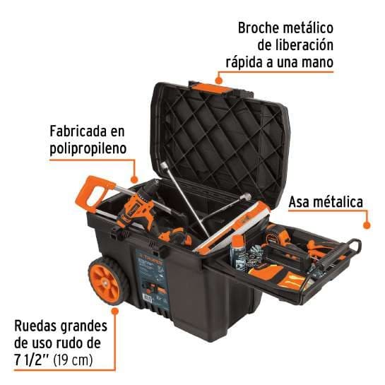 CAJA PORTA HERRAMIENTAS DE 23" Y 57 LITROS 10902 - TRUPER