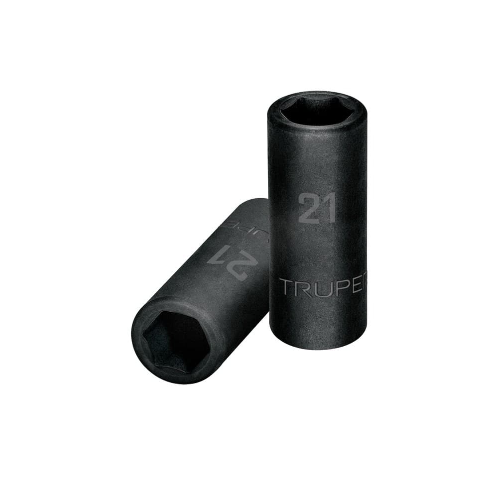 DADO LARGO CUADRO 1/2" DE IMPACTO 6 PUNTAS DE 21 MM, TRUPER 12433