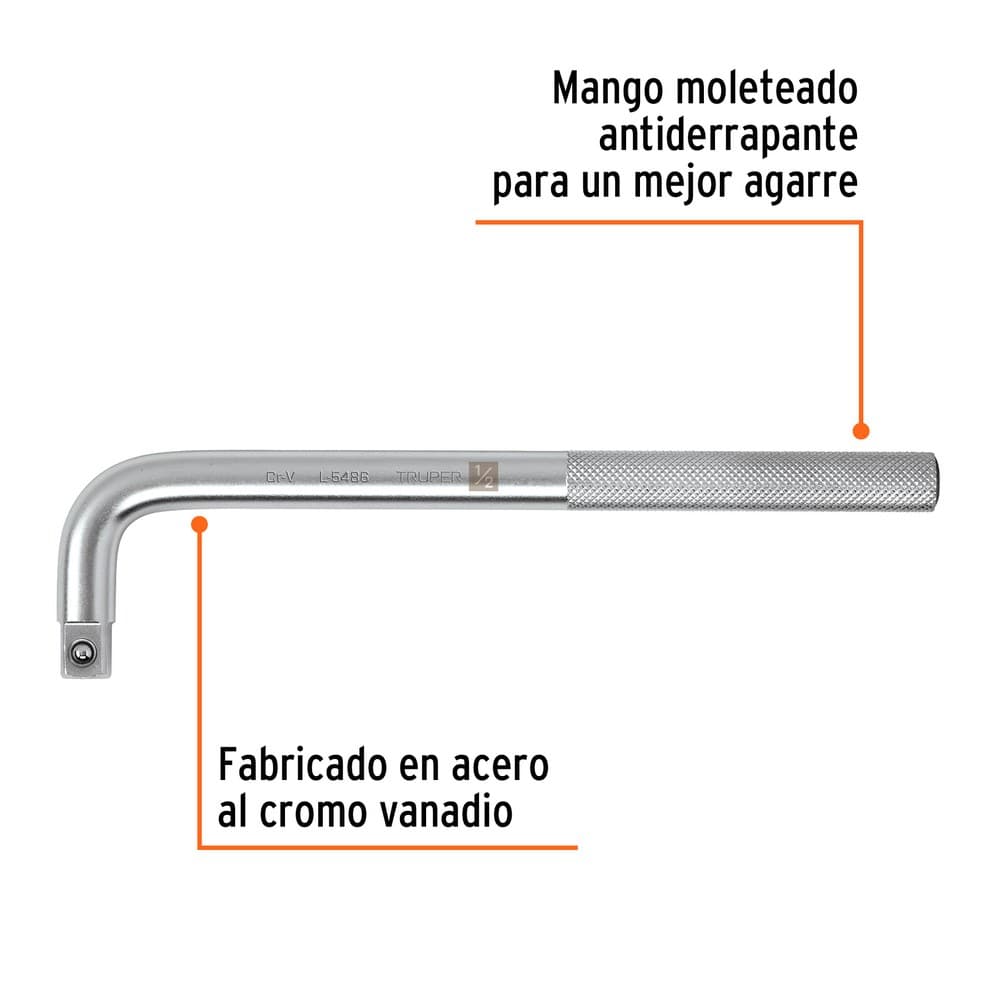 PALANCA EN L 1/2 X 9" 13913 - TRUPER