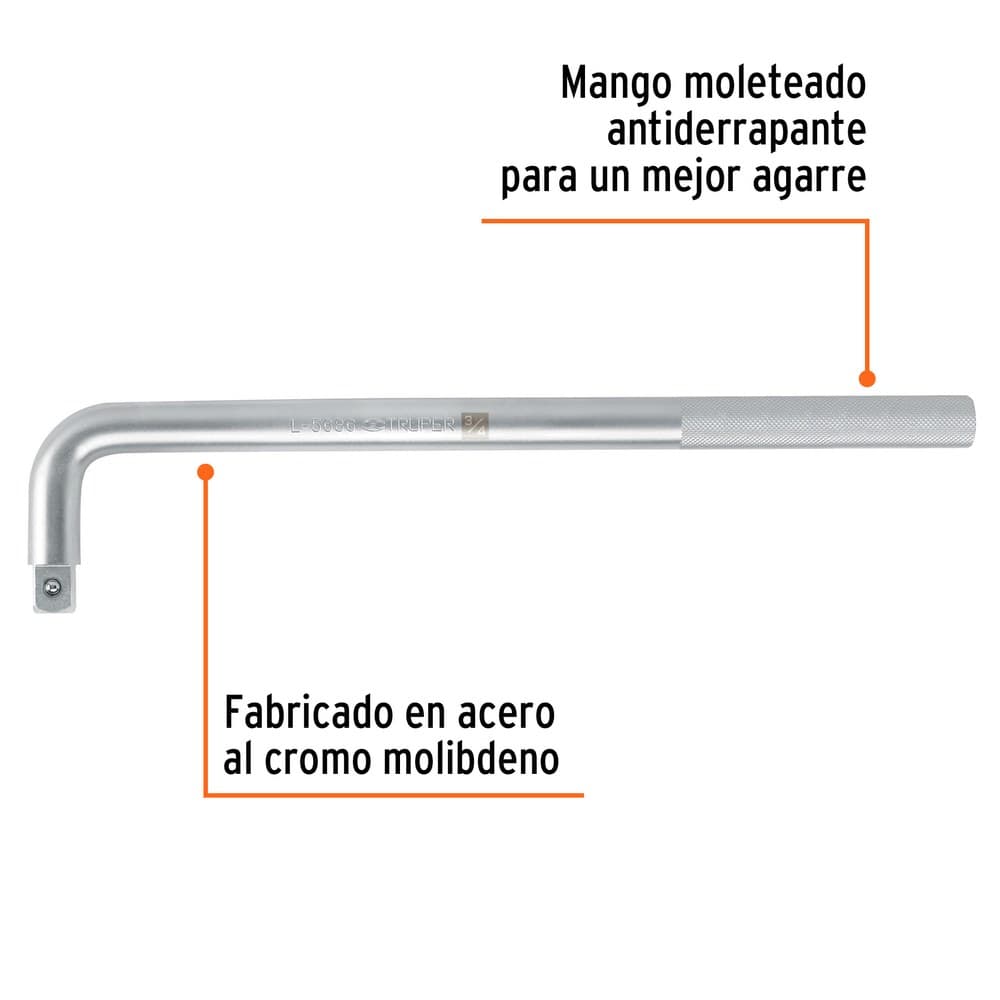 PALANCA EN L 3/4"X18" - 13914 - TRUPER