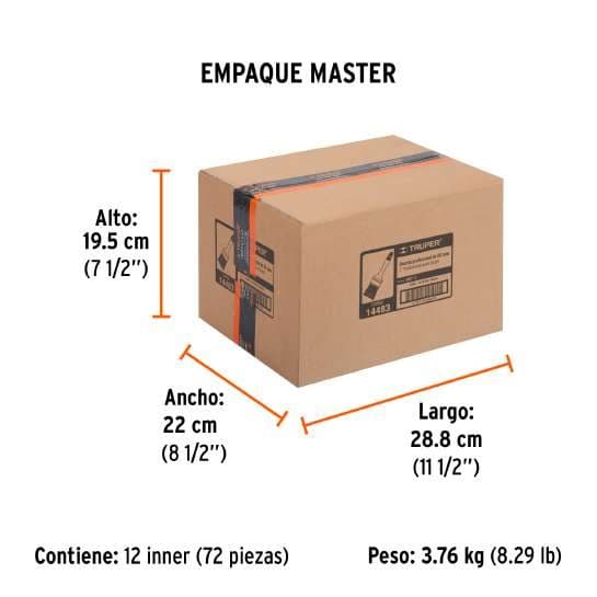 BROCHA DE NYLON 2 PLG 14483 - TRUPER