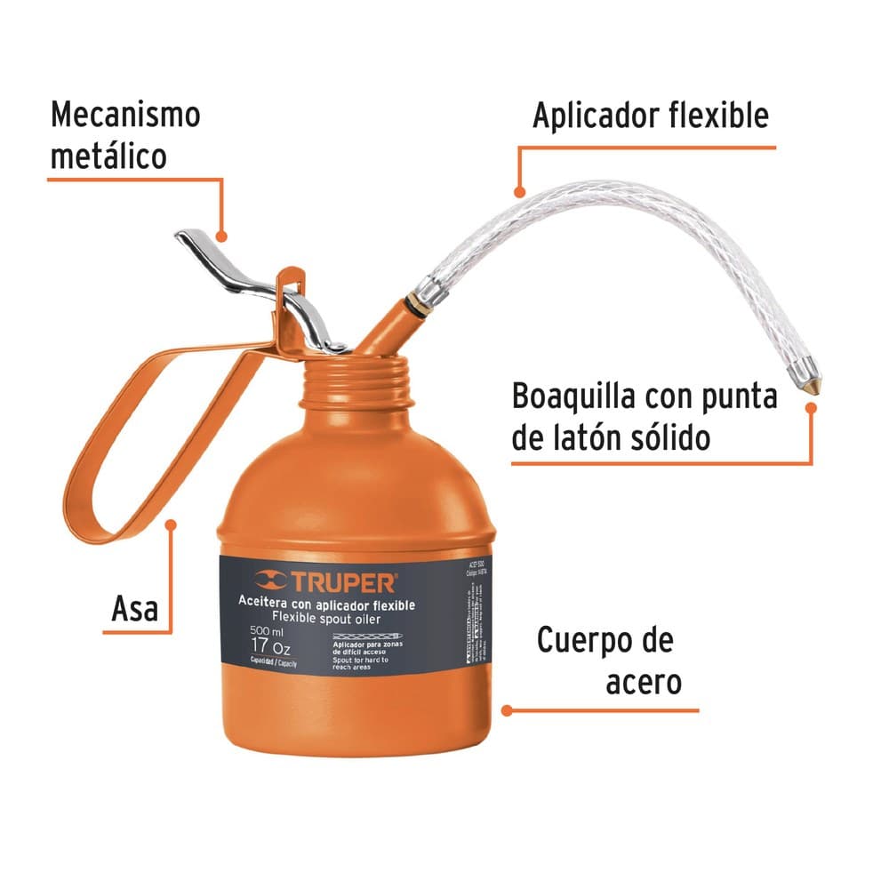 ACEITERA DE 500ML  ACEF 500 14874 - TRUPER