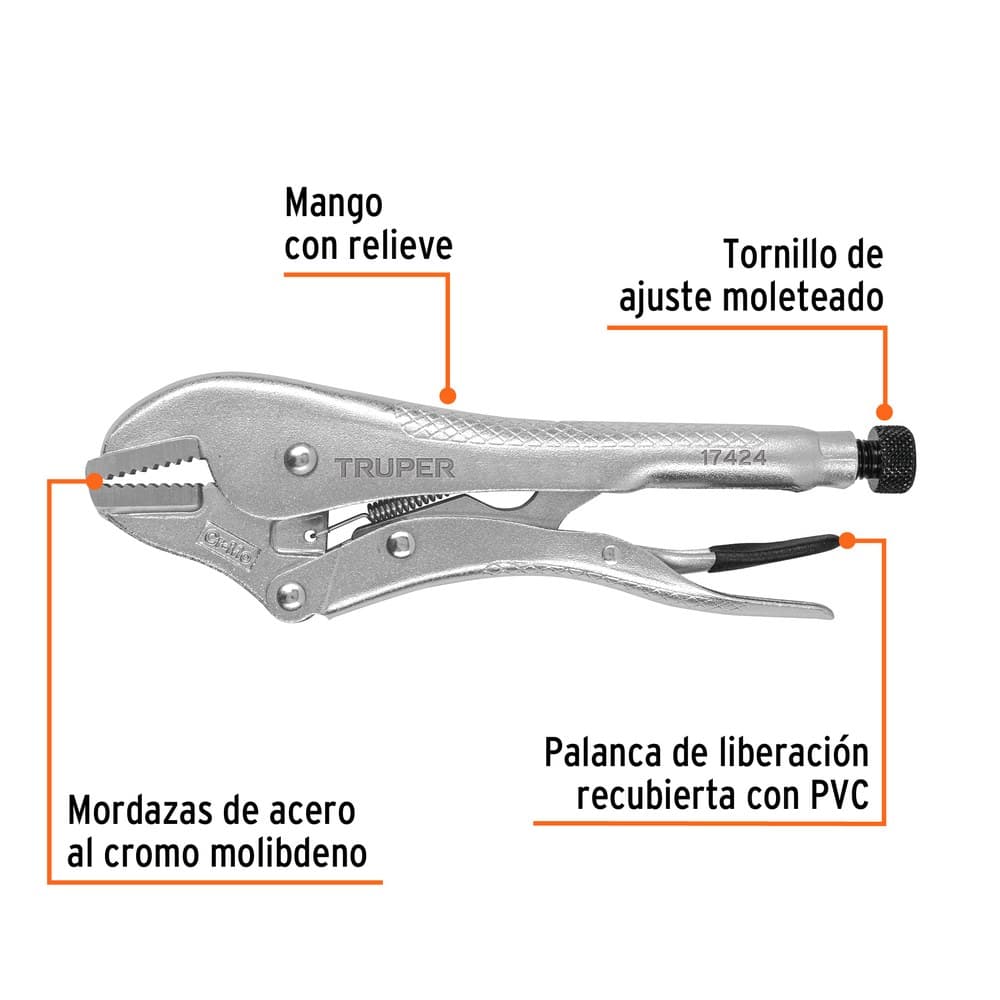 ALICATE DE PRESION 10" 17424 - TRUPER