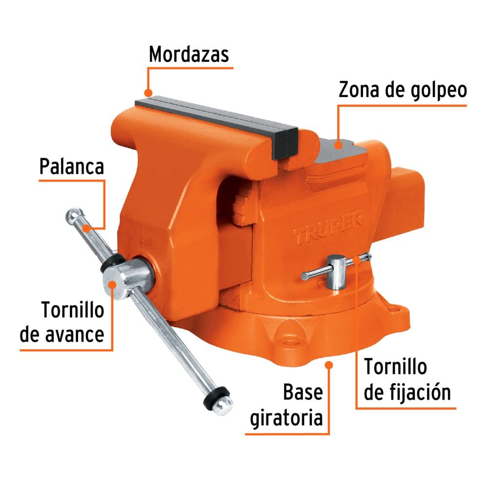 TORNILLO BANCO DE 8" 18595 - TRUPER