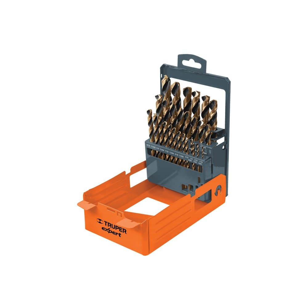 JUEGO DE 29 BROCAS HSS P/METAL C/ESTUCHE TRUPER EXPERT 50004