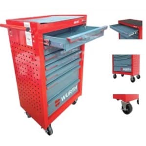 CARRO PORTAHERRAMIENTAS 7 CAJONES RED STRIPE - WURTH