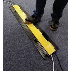 PROTECTOR DE CABLES DE 2 CANALES ( 25CM X 1MT)