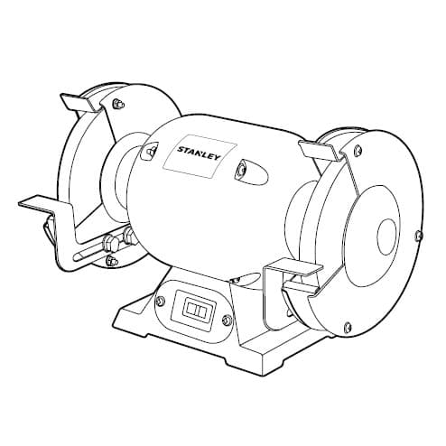 AMOLADORA DE BANCO 6"373W 3450 RPM STANLEY STGB3715
