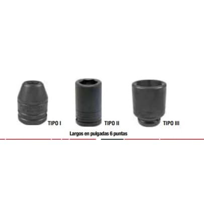 DADO IMPACTO PROFUNDO 15/16" X 3/4", 6PTAS 7515L URREA