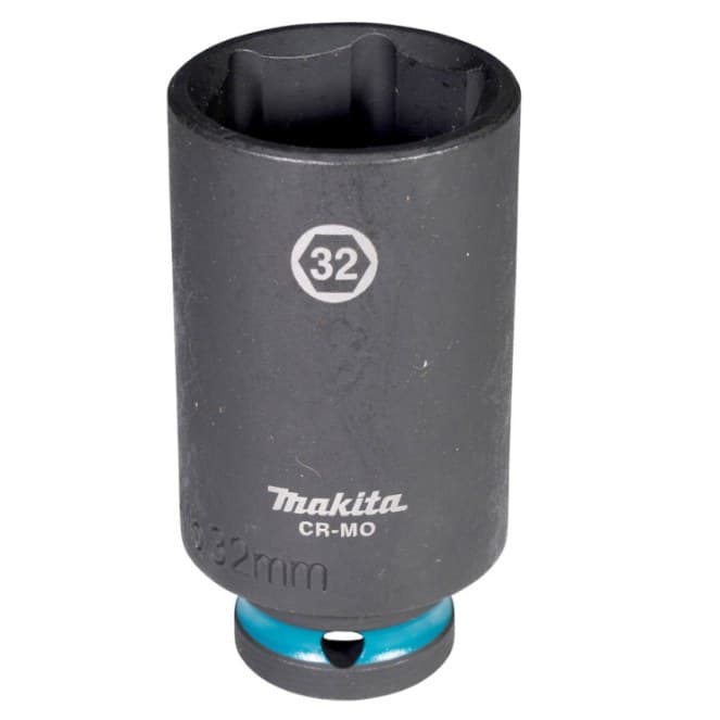 DADO HEXAGONAL MILIMÉTRICO 1/2" X 32MM LARGO MAKITA