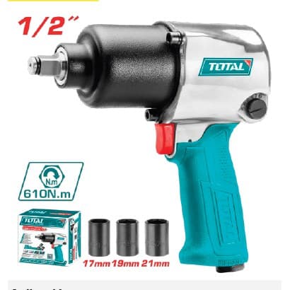 PISTOLA NEUMÁTICA ENCASTRE 1/2"- MARCA:TOTAL MODELO: TAT40122