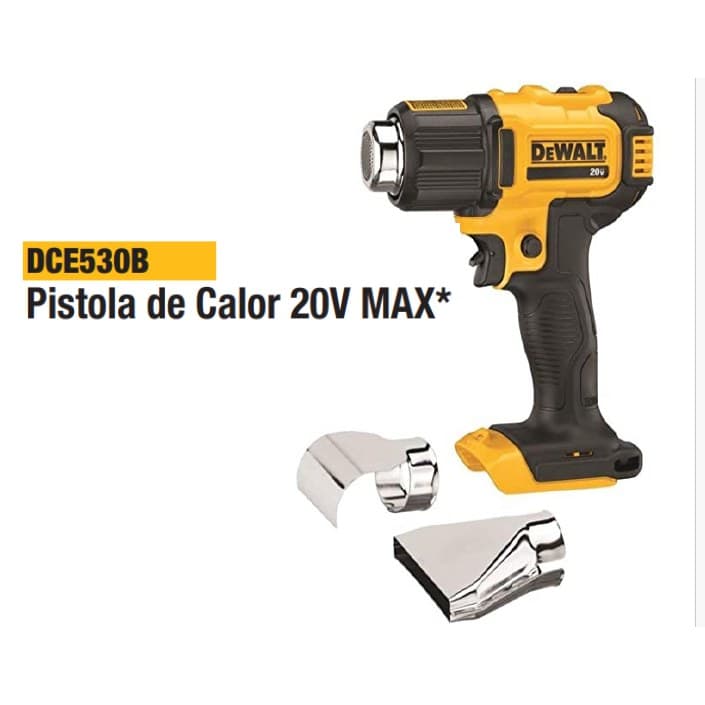PISTOLA CALOR DECAPADOR 20V BARETOOL DEWALT DCE 530B