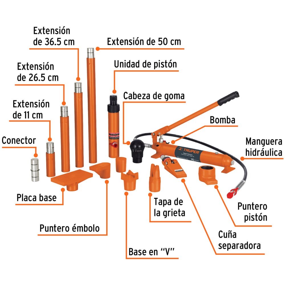 PORTO POWER HIDRAULICO 10 TON - TRUPER